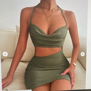 SHEIN Green Dress